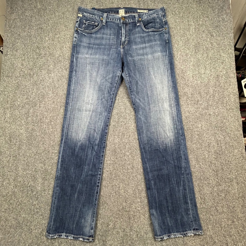 VTG Citizens of Humanity Sid Jeans Mens 36 Blue Straight Leg Stretch USA Y2K